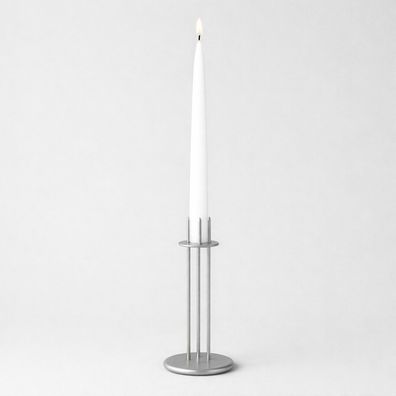 Kerzenleuchter Flexible Edelstahl satiniert, Höhe 204 mm, f. Tafelkerzen