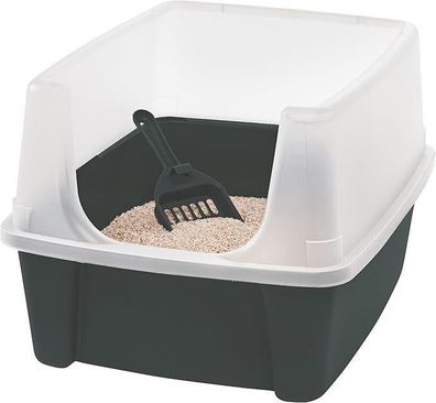 Iris Ohyama Katzenklo XL, Grau, ohne Deckel, bis 7 kg, BPA-frei, CLH-12 - Updated Edi