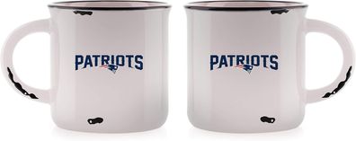NFL Kaffeetasse New England Patriots Vintage Used-Look Tasse Mug 400ml 094131233314