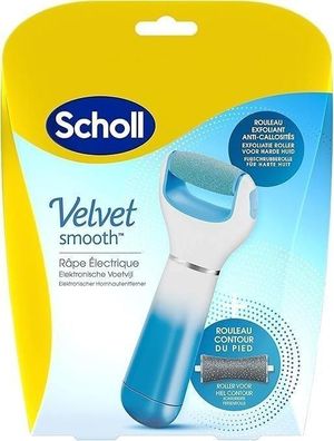 Scholl Velvet Smooth elektrischer Hornhautentferner inkl. Ersatzrolle blau - Updated