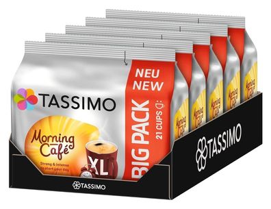 Tassimo Morning Café XL 5er Pack T Discs Kaffee Kapseln 5 x 21 Getränke Big Pack - Up