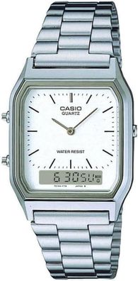 Casio AQ230A7BMQYES Retro Herren-Armbanduhr Analog Digital Quarz Edelstahl 29 mm - Up