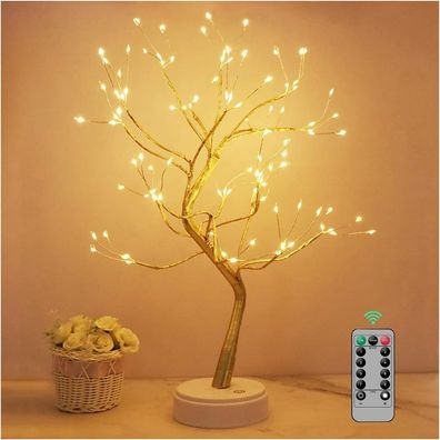 Kinamy LED Light Tree, 108 LEDs, 8 Modes, Timer, USB/Battery Powered - Updated Editio