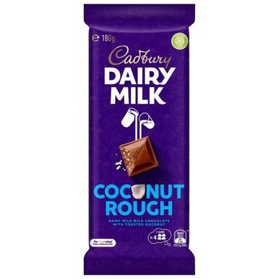 Cadbury Coconut Rough Schokolade - Import 180 g