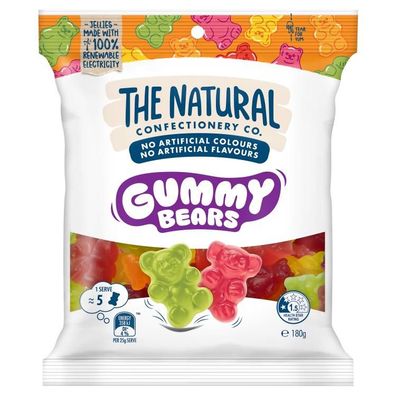 The Natural Confectionery Co. Gummy Bears 180 g