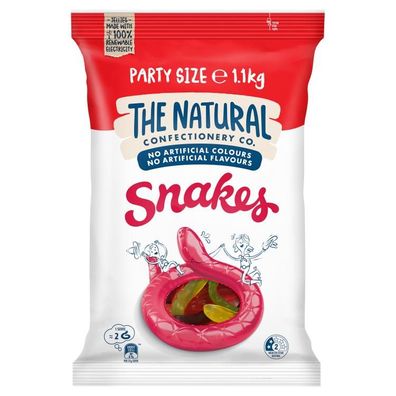 The Natural Confectionery Co. Snakes Party Size 1100 g