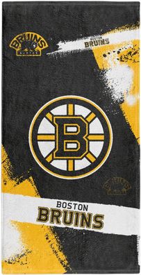 NHL Badetuch Boston Bruins Handtuch Strandtuch Beach Towel Spray 4260296355383
