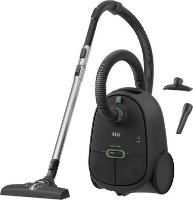 AEG CLEAN 6000 ÖKO Staubsauger mit Beutel, Hohe Saugleistung, Zusatzdüsen, XL-Räder,