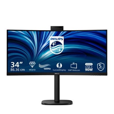 Philips 86,4cm (34,0") 34B2U3600CH 21:09 2xHDMI+DP+USB-C bl