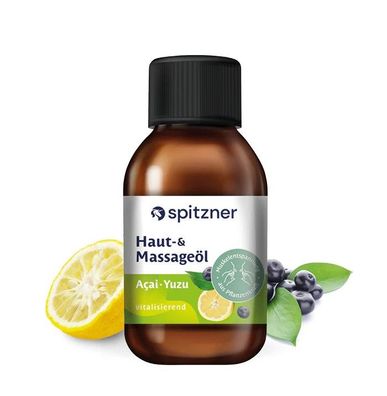 Spitzner Haut, und Massageöl Acai Yuzu - vitalisierend - Inhalt 200ml