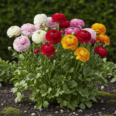 Exotenherz Blumenzwiebeln - Ranunkeln Ranunculus Farb-Mix (40 Stück) Durchmesser