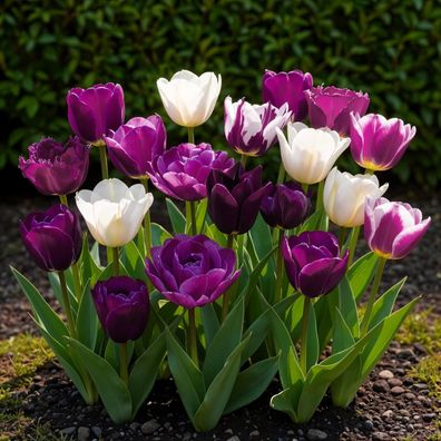 Exotenherz Blumenzwiebeln - Tulpen Tulipa Blueberry Mix (12 Stück) Durchmesser