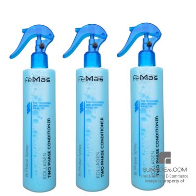 Femmas/Kollagen 2-Phasen Conditioner "Bi-Phase Spray" 3x320ml/Haarpflege