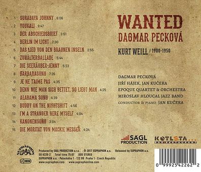 Kurt Weill (1900-1950): Kurt Weill (1900-1950): Songs - Wanted