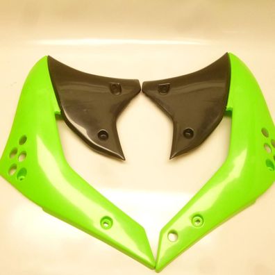 Kühlerverkleidung Tankspoiler radiator scoops passt an Kawasaki Kx250f 06-08 gr