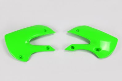 Kühlerverkleidung Tankspoiler radiator scoops passt an Kawasaki Kx 65 01-23 grün