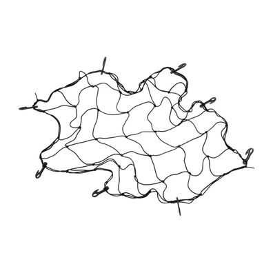 Gepäcknetz für Kofferraum, Motorrad oder Fahrrad – 90 x 90 cm, mit 8 Haken