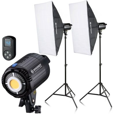 Bresser - F004396 - BR-60S COB LED-Tageslicht-Set 60W mit Softboxen