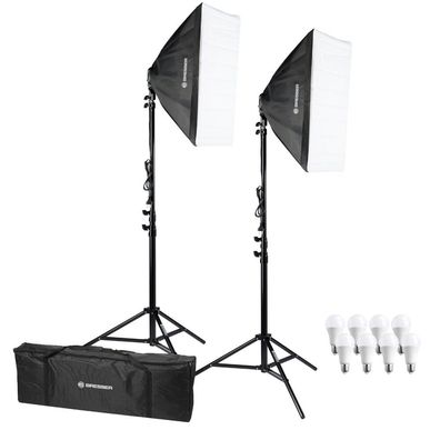 Bresser - F004452 - BR-2845 LED Tageslicht-Set mit Softboxen