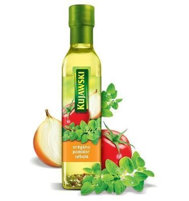 Rapsöl mit Oregano Tomaten & Zwiebel 250ml - Gewürzöl Würzöl - Öl Kujawski