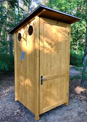 Werratal L Outdoor-Kabine + GrünToi L 300?l Autarke Komposttoilette