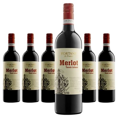 6 x Fortant de France Merlot Terroir Littoral – 2024