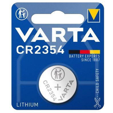 1x Varta CR2354 CR 2354 ohne Absatz Lithium 3 V Batterie 530mAh Blister