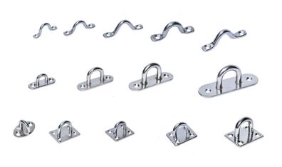 Wandöse Augplatte Wandhaken Deckenhaken Deckenauge Befestigungshaken Edelstahl