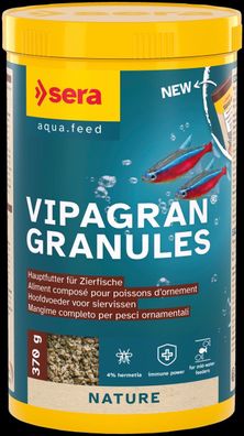 Sera Vipagran Granules Nature 1000ml - Granulat Hauptfutter für Zierfische