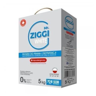 Mr. Ziggi Weiß Hypoallergenes Waschpulver für 70 Wäschen