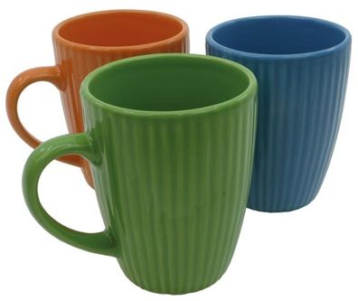 6er Set Tassen Kaffeetassen Becher 310 ml Tee Tasse 15266 Keramik