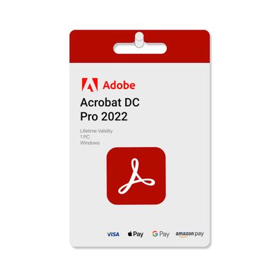 Adobe Acrobat Pro 2022 DC - Vollversion (nur für Windows, Download) / ESD