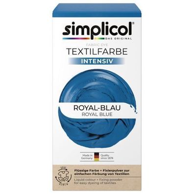 Simplicol Textilfarben Intensiv Royal Blau