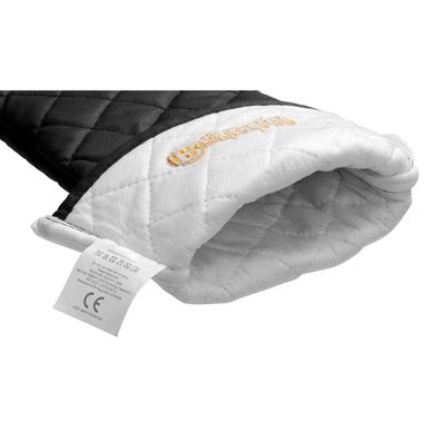 Bartscher A500512 Bartscher unisex Ofenhandschuh 420 schwarz Einheitsgröße 1 Paar