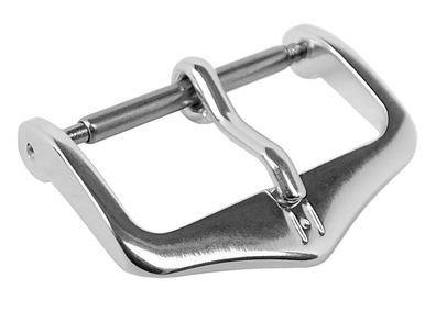 HIRSCH BUCKLE Tradition | Dornschließe Edelstahl silbern 6mm-22mm 31116