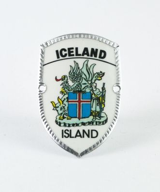 Stocknagel - Iceland / Island mit Wappen