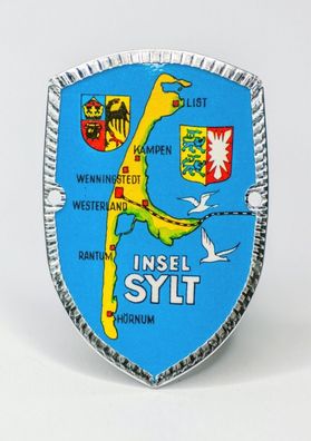 Stocknagel - Insel Sylt mit Wappen / Gelb