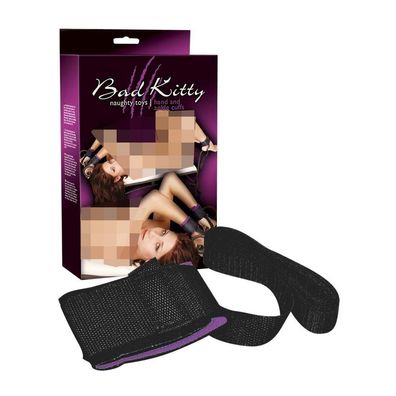 Bad Kitty Fessel-Set 2 Handfesseln und 2 Fußfesseln soft Klettverschluss "T71