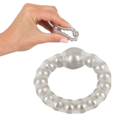 Penisring stimulierenden Metallkugeln 2,5cm dehnbar Maximum Metal Ring " T14