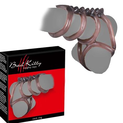 Penis Hodenring Bad Kitty BK Cockring Penishülle genoppt dehnbar