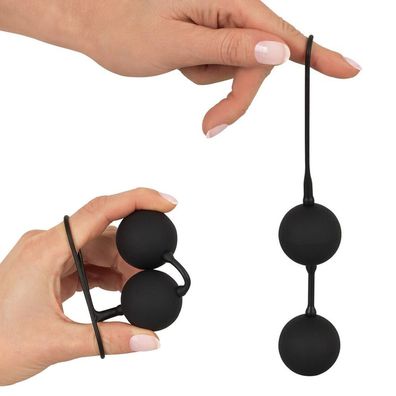 Silikon Liebeskugeln Black Velvets Loveballs Balls Beckenboder Stahlkugeln 92g