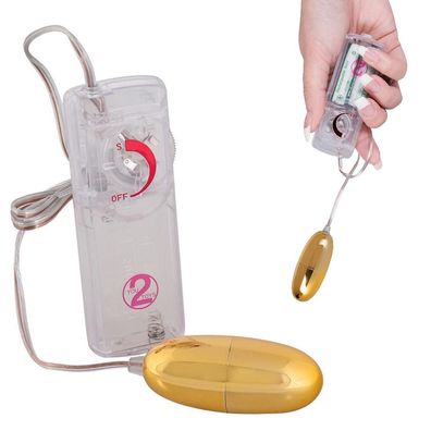 Vibro-Ei mit Fernbedienung vaginal anal Vibration Sexspielzeug Golden Star "T26