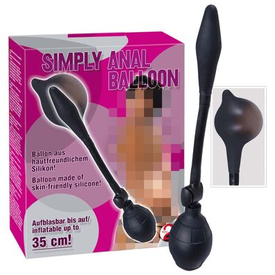 Silikon Anal-Plug Balloon auf 35cm aufpumpbar Einlauf Mit Ablassventil Handpumpe