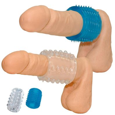 Penisring Cockring 2er Set XL Penisringeset runde Noppen , eiche Reizzacken