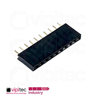 10-polige gerade Buchsenleiste | 2.54mm 1x10 Female Single Pin Socket Header