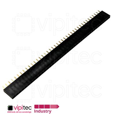 40-polige gerade Buchsenleiste | 2.54mm 1x40 Female Single Pin Socket Header