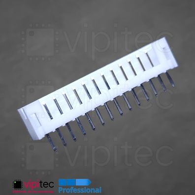 JST PH 2.0 1x14 Einbaustecker Gerade THT 14-polig Stiftleiste Pin Header Buchse