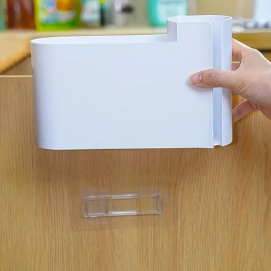Door Storage Box Space-Saving for Home Office Short Title: Wall-Mounted Dual-Compartm