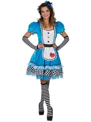 Alice Kleid mit Karo Funny Fashion - Größe: 36-38