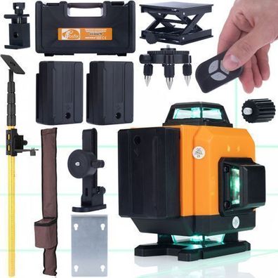 Rosfix Set Laser-Wasserwaage ROT16L – 16 Linien, Stativ 400?cm | IP54